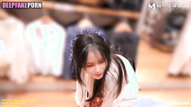 Guy sliding his dick between her legs in the bath - Karina (카리나 에스파) A.I.