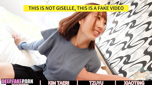 トゥワイス ディープフェイク girls and first cunni - Giselle, Kim Tae-ri, Tzuyu A.I.