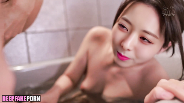 유나 있지 blowjob in the bath as awesome foreplay - Yuna deepfake erotic [PREMIUM]
