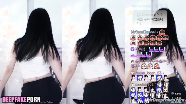 Sexy solo dance with energy Yujin アイズワン 偽の有名人のポルノ real fake