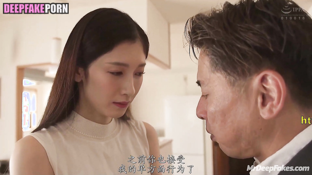 江疏影 Jiang Shuying spreads her legs next to man who is older 换脸 face swap