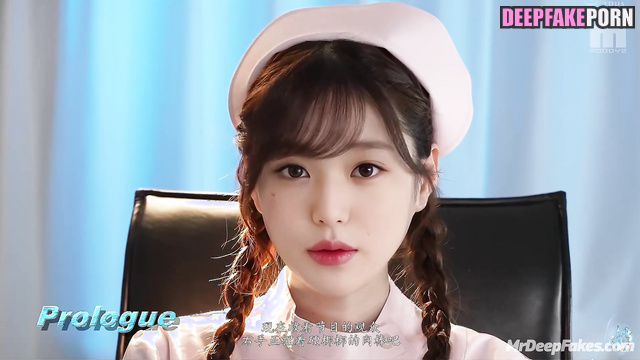 Naughty nurse Wonyoung アイヴ フェイクポルノ flirting with a patient with foots, ai