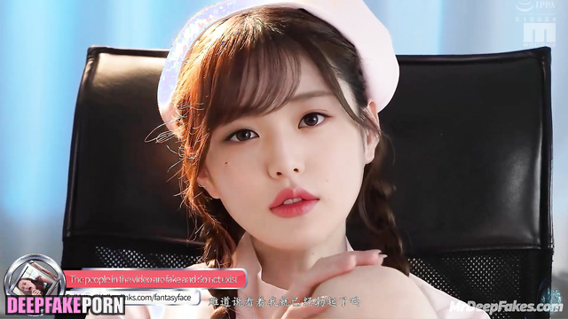 Naughty nurse Wonyoung アイヴ フェイクポルノ flirting with a patient with foots, ai