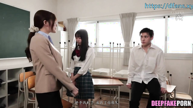 Zhang Tian'ai put on these stockings to fuck one of colleagues, ai 张天爱 换脸