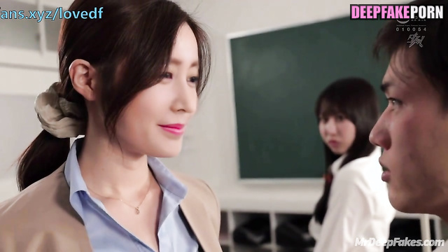 Zhang Tian'ai put on these stockings to fuck one of colleagues, ai 张天爱 换脸