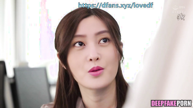 Zhang Tian'ai put on these stockings to fuck one of colleagues, ai 张天爱 换脸