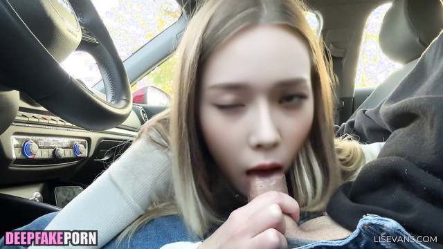 She doesn't hesitate to suck drivers' cocks 윈터 에스파 / Winter face swap [PREMIUM]