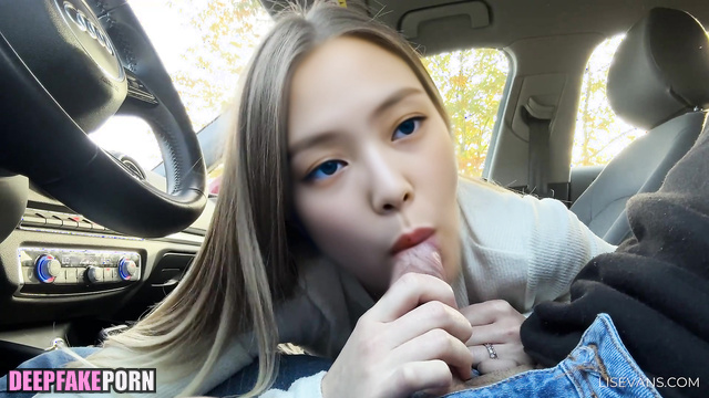 제니 블랙핑크 Jennie suddenly decided to thank you with blowjob in car, A.I. [PREMIUM]