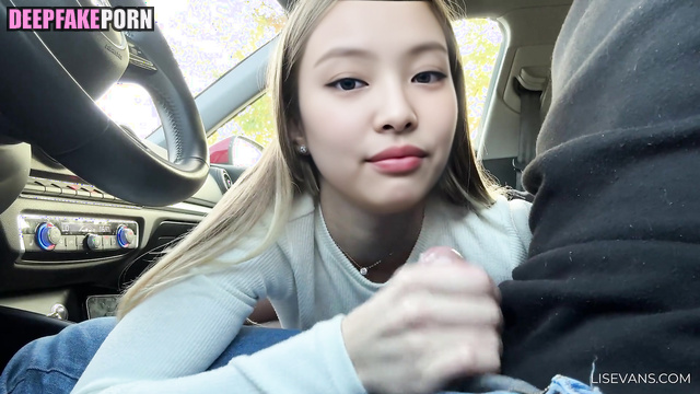 제니 블랙핑크 Jennie suddenly decided to thank you with blowjob in car, A.I. [PREMIUM]