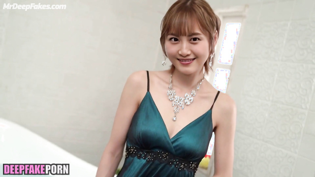 Japanese beauty showed her black stockings in the bathroom ディープフェイク ポルノ