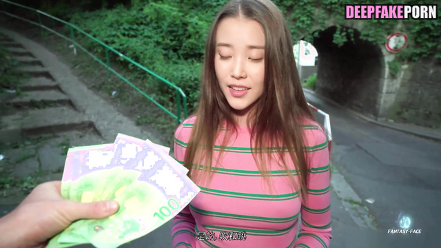 Random guy from the street discovers throat of IU with dick 아이유 fake porn 가짜 포르노 [PREMIUM]