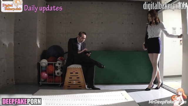 Footjob to boss in the secret place / Jiheon (백지헌 프로미스나인) deepfake erotic