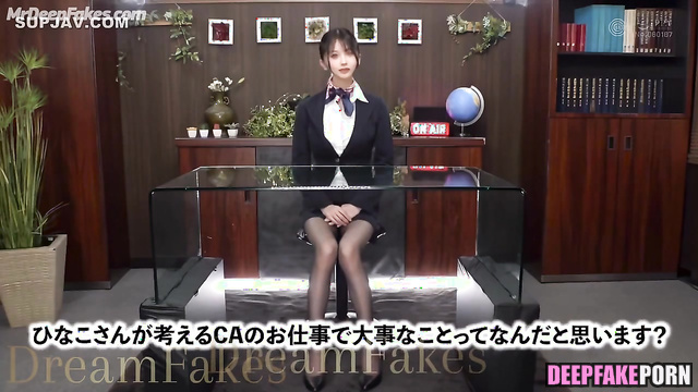 Brunette enjoying sex after strange tv show - Sullyoon (설윤 엔믹스) real fake