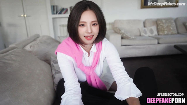 Karina 카리나 에스파 watching you during missionary sex on the kitchen table ai