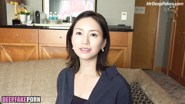 She knew how her visit to him would end, fake Haruka Igawa (井川 遥 フェイクポルノ)