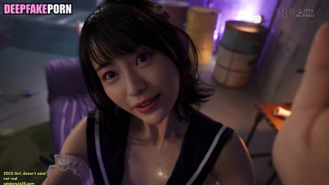 浜辺美波 ディープフェイク Minami Hamabe and brightest adventure with fuck-machine, ai