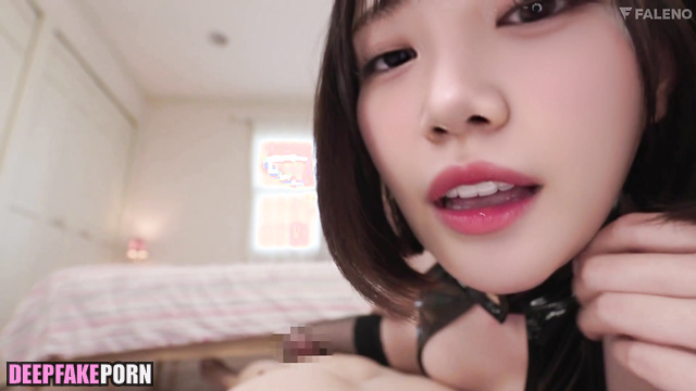 Sensual footjob in black stockings - Chaewon fake celeb porn アイズワン ヌード [PREMIUM]
