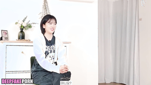 Her ass lost her virginity that night / Yujin アイズワン ディープフェイク face swap