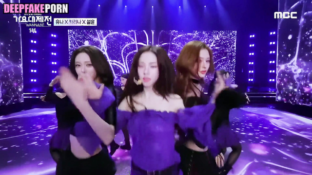 유나 카리나 설윤 있지 someone posted their video on the internet, Yuna pmv A.I.