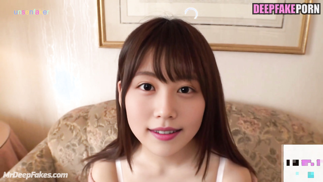 Fake Kasumi Arimura (有村 架純 アダルトビデオ) and her first boyfriend alone at home