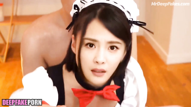 Yang Mi getting fucked in a maid costume - artificial intelligence (杨幂 人工智能)