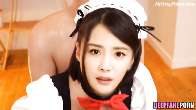 Yang Mi getting fucked in a maid costume - artificial intelligence (杨幂 人工智能)