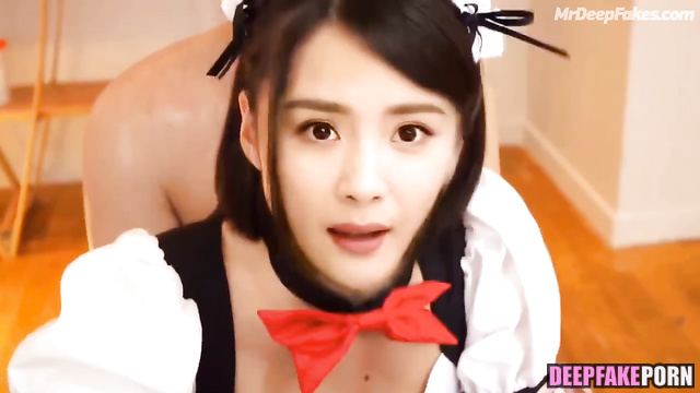 Yang Mi getting fucked in a maid costume - artificial intelligence (杨幂 人工智能)