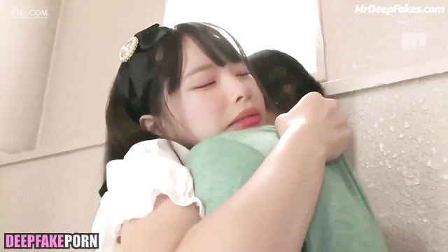 Fake Kubo Satone from AKB48 has extremely creamy pussy // フェイクポルノ 久保怜音 性别