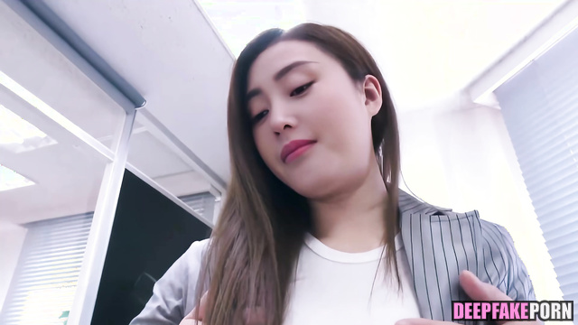 Internship ended with hot sex games / Zhang Tian'ai real fake 张天爱 名人性爱 [PREMIUM]