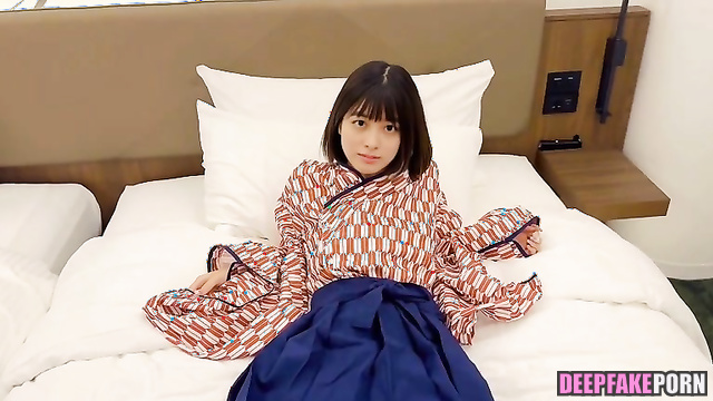 Fake Kanna Hashimoto (橋本 環奈) POV massage tits