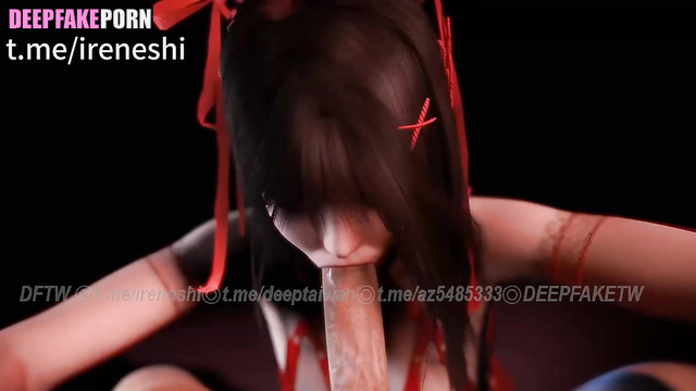 Real fake 阿部マリア Abe Maria 3D blow job