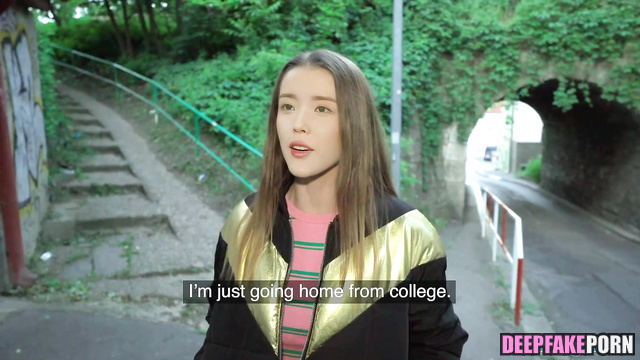 Fake celebrity porn - IU sold her cunt for money 아이유 가짜 연예인 포르노 [PREMIUM]