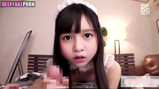 Fake celebrity porn / Taiwanese maid Alva does blowjob and jumps on cock POV 台湾 本本 假名人色情片 性别