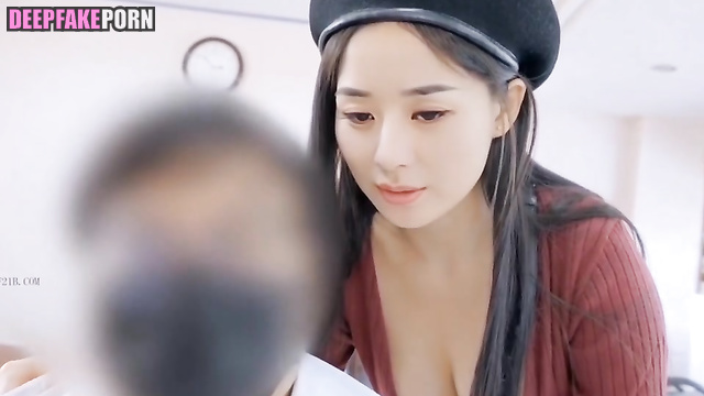 Chinese hairdresser Zhao Liying seduced a client [deepfake scene] 中国人 赵丽颖 智能換臉 A片