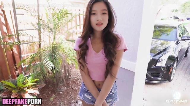 not nude Guan Xiaotong Delivery Man Service（假关晓彤外卖员服务 中字）