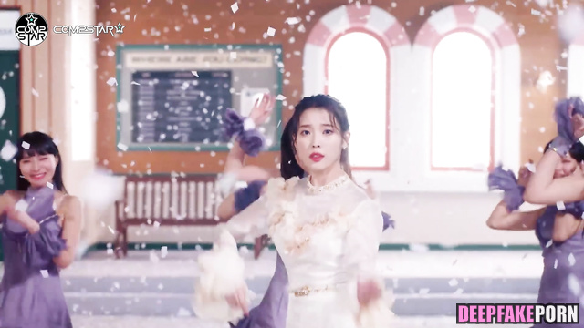 PMV Fake music porn 가짜 포르노 video with compilation of 아이유 IU strong orgasms