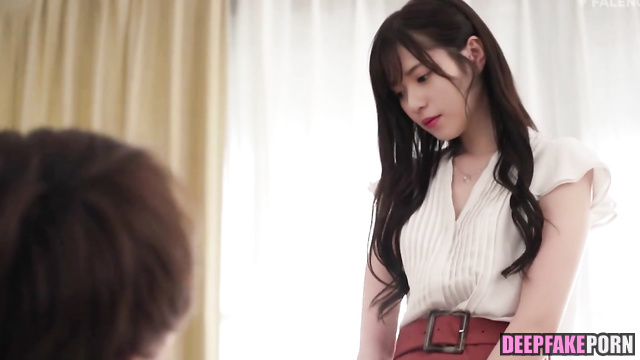 Fake Asuka Saito making blowjob in high heels - 齋藤 飛鳥 [PREMIUM]