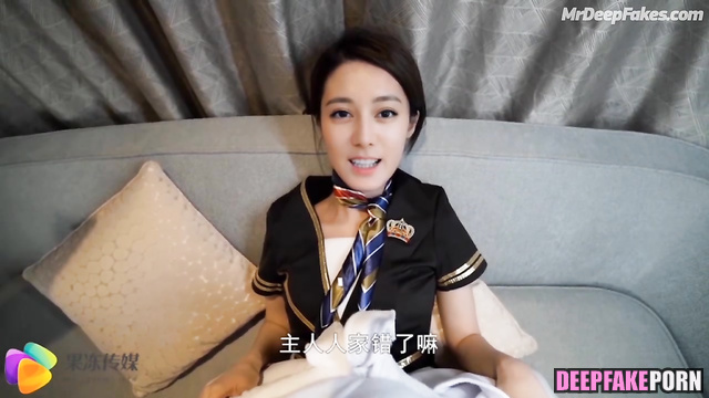 Deepfake how Dilireba 迪丽热巴 satisfies her client at work (智能換臉)