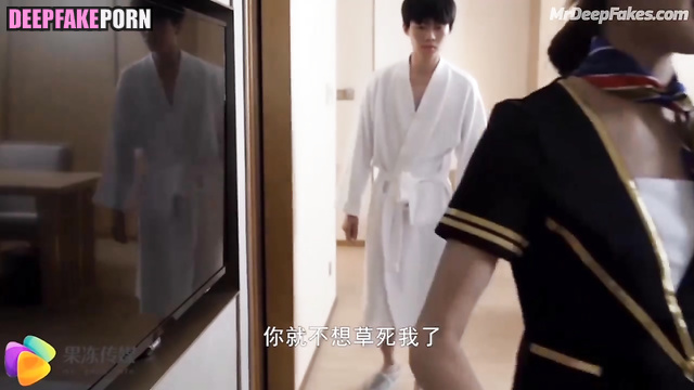 Deepfake how Dilireba 迪丽热巴 satisfies her client at work (智能換臉)