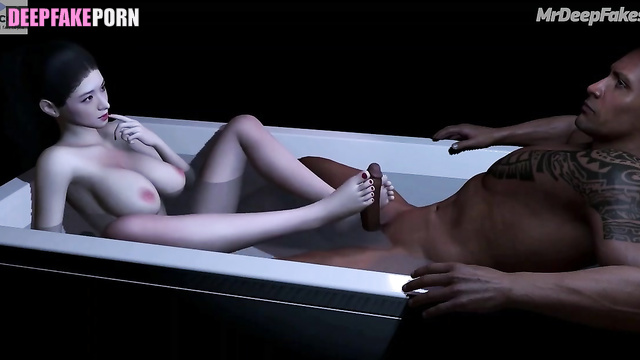 지수 Jisoo makes footjob in 3D animation 딥페이크/deepfake (BLACKPINK 블랙핑크)