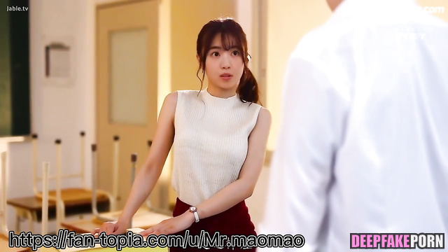 Nishino Nanase is naughty teacher Nogizaka46 西野七瀬 deepfake ディープフェイク エロ