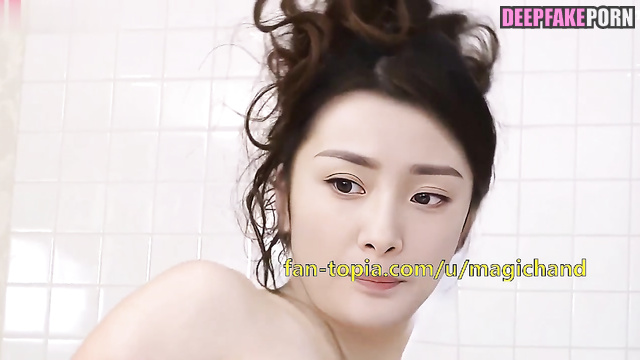杨幂 Yang Mi is very wet and seductive in this deepfake 智能換臉 porn