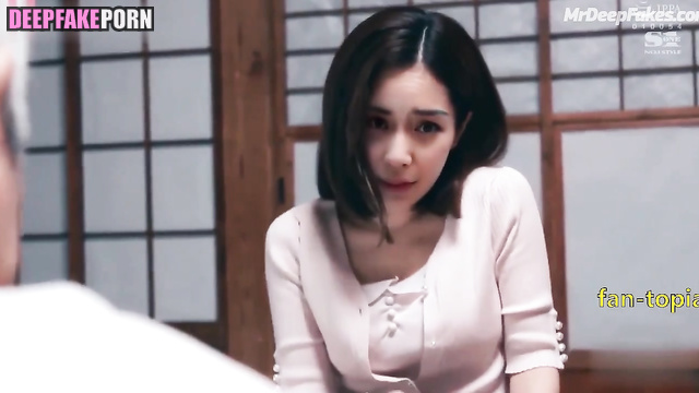 杨颖 Angelababy secret sex tapes deepfake with father-in-law (智能換臉)